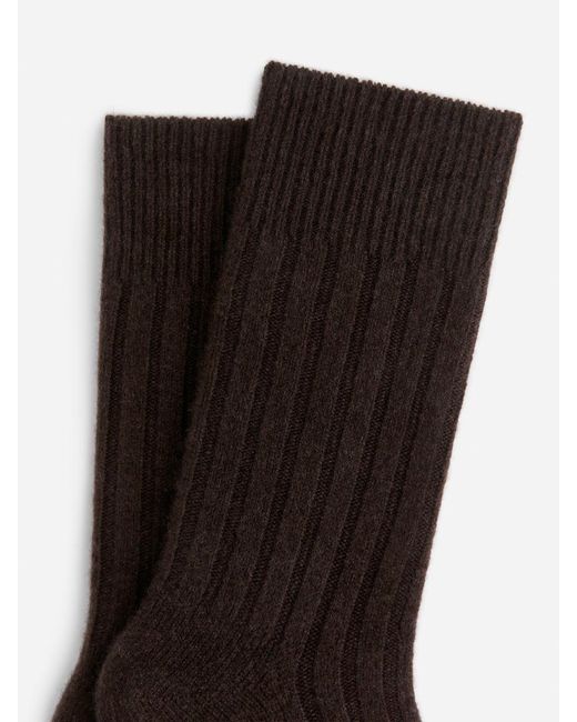 ARKET Black Cashmere Socks for men