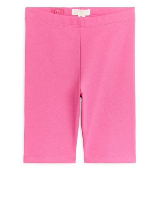 ARKET Pink Jersey Bicycle Shorts