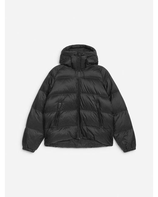 ARKET Black Upcycled Down Sporty Jacket for men