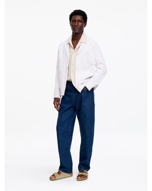 ARKET White Relaxed Linen Shirt for men