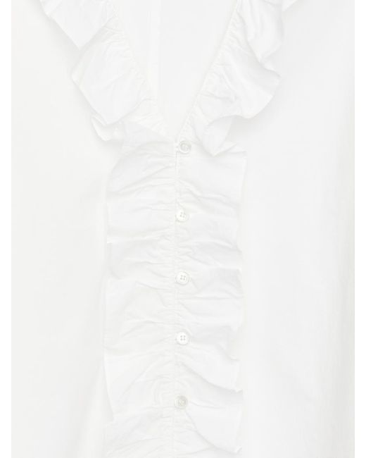 ARKET White Frill Blouse