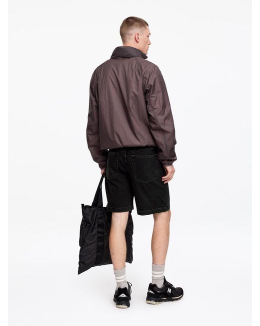 ARKET Black Relaxed Denim Shorts for men
