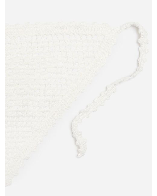 ARKET Natural Crochet Headscarf