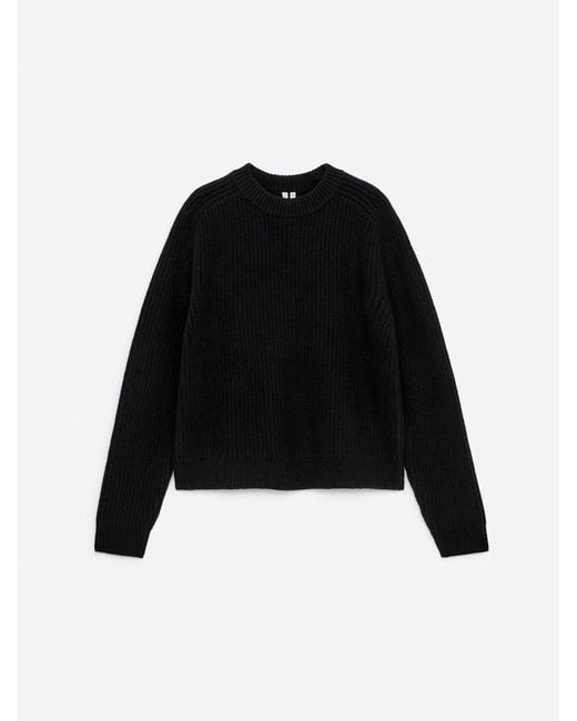 ARKET Black Merino Jumper