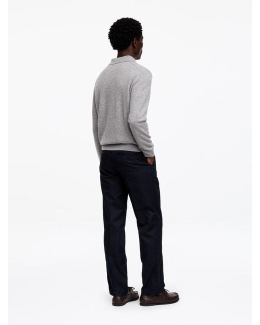 ARKET Gray Regular Cotton Linen Slacks for men