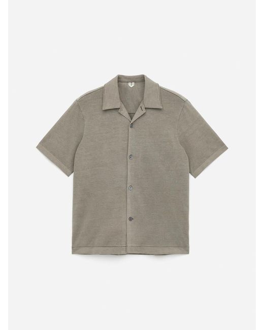 ARKET Gray Short-Sleeve Jersey Shirt for men