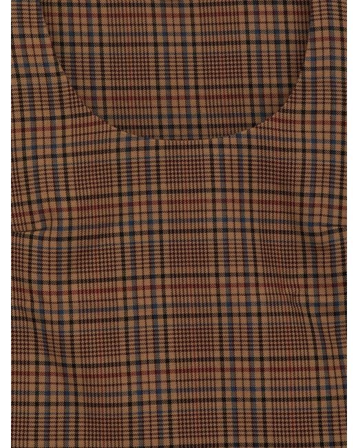 ARKET Natural Check Mini Dress