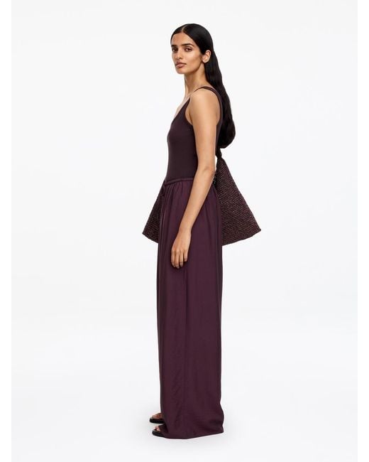 ARKET Purple Wide Trousers