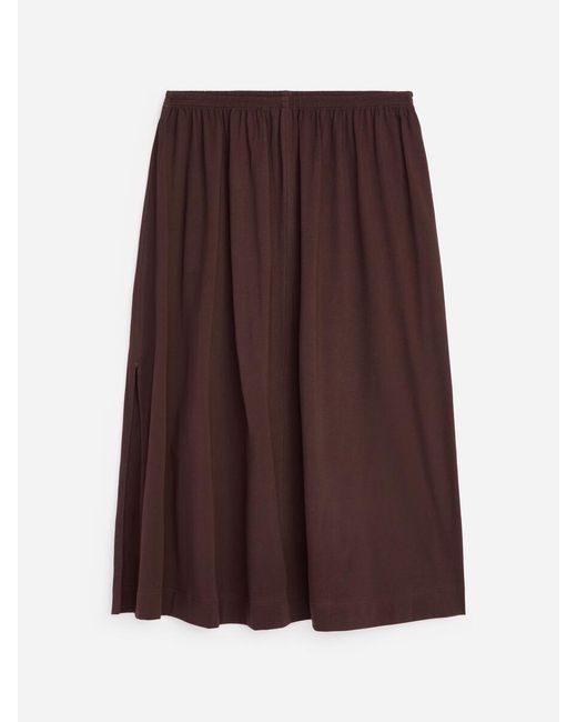 ARKET Red A-Line Midi Skirt