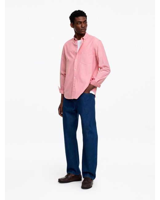 ARKET Pink Regular Oxford Shirt for men