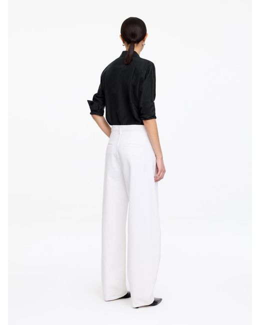 ARKET Black Silk Shirt