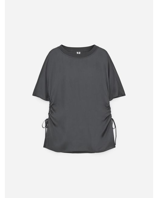 ARKET Gray Drawstring Top