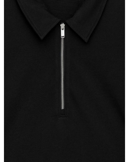 ARKET Black Half-Zip Top