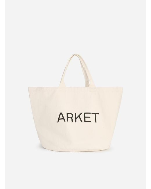 ARKET Blue Large Beach Tote for men