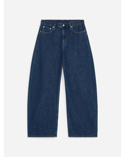 ARKET Blue Peony Barrel Jeans