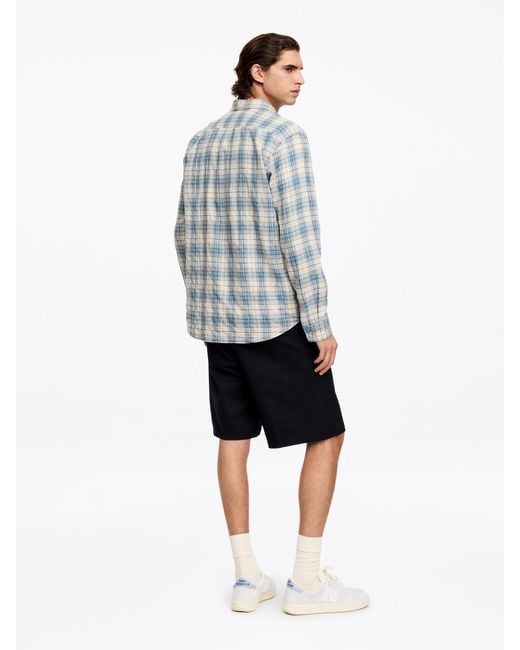 ARKET Blue Regular Flannel Shirt for men