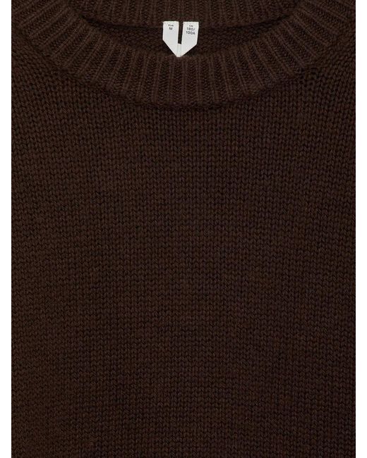 ARKET Brown Heavy Knit Wool Jumper for men