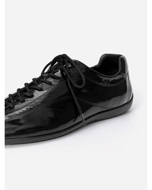 ARKET Black Leather Trainers