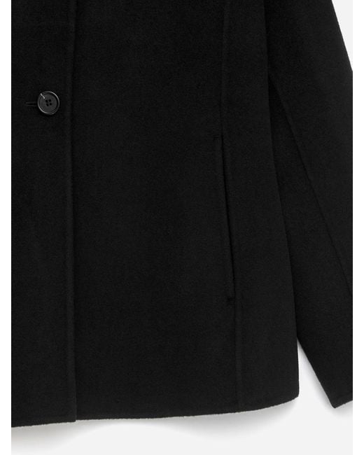 ARKET Black Doublé Wool-Blend Blazer