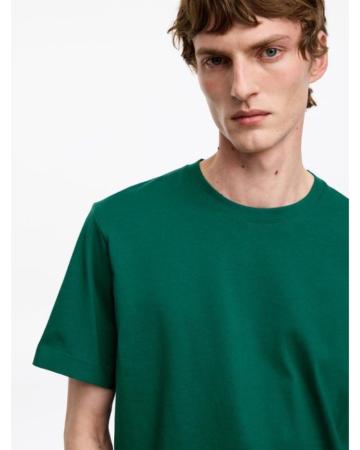 ARKET Green 220 Gsm Relaxed T-Shirt for men