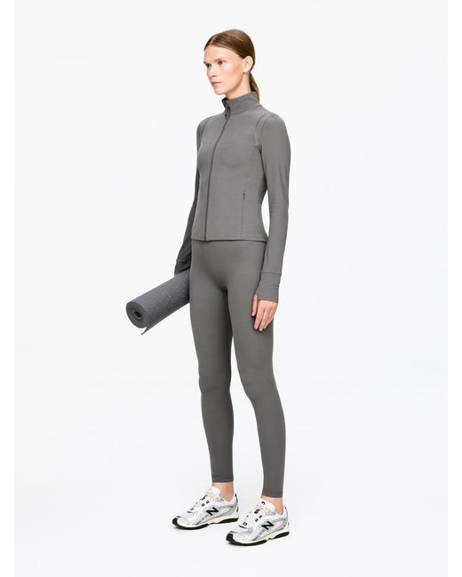 ARKET Gray Soft Zip-Up Training Jacket