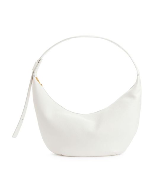 ARKET White Mid Size Curved Shoulder Bag