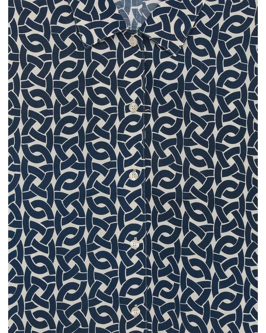 ARKET Blue Print Blouse
