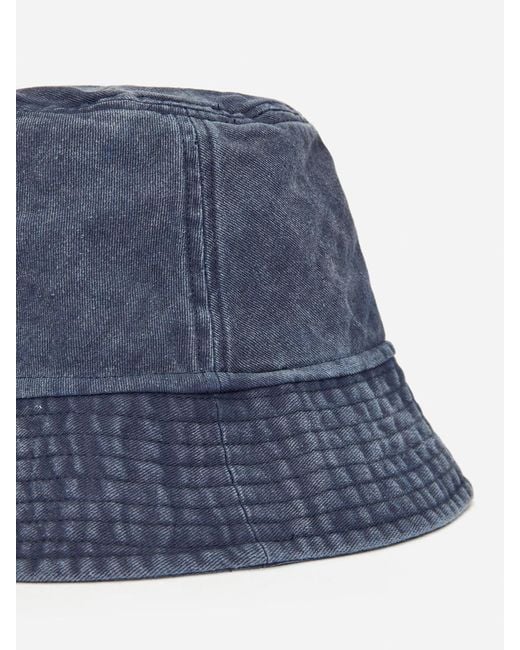 ARKET Blue Cotton Bucket Hat