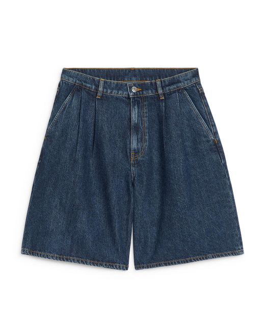 ARKET Blue Denim Shorts