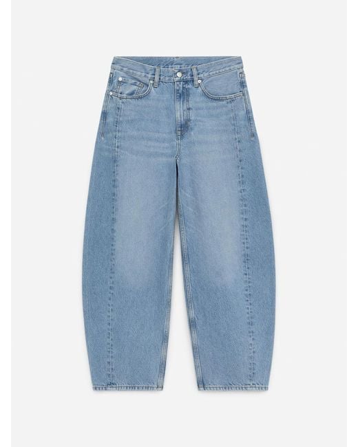 ARKET Blue Bloom Barrel Jeans