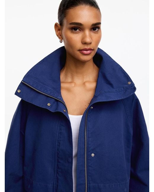 ARKET Blue Cotton Workwear Jacket