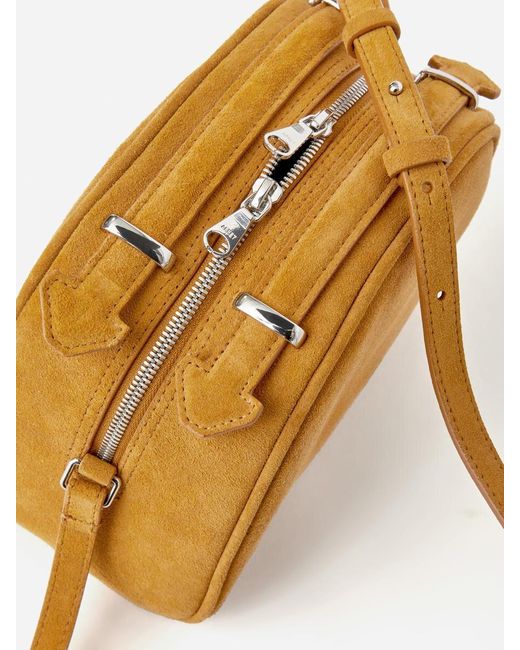 ARKET Yellow Suede Crossbody Bag