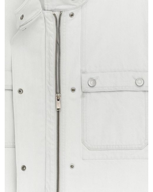ARKET White Funnel-Neck Jacket