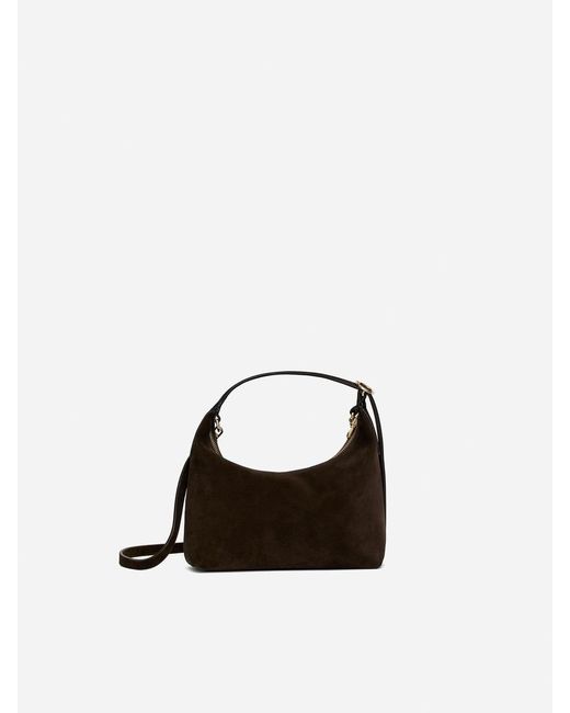 ARKET Black Split Suede Bag
