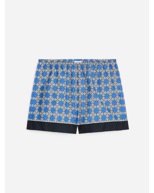 ARKET Blue Lyocell Blend Shorts