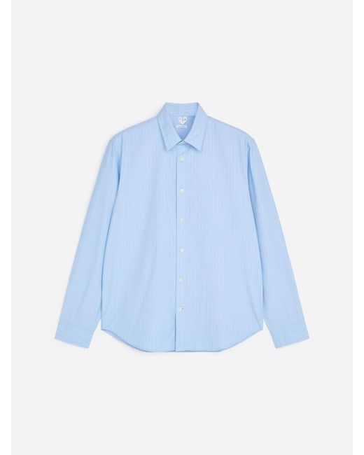 ARKET Blue Cotton-Tencel Shirt for men