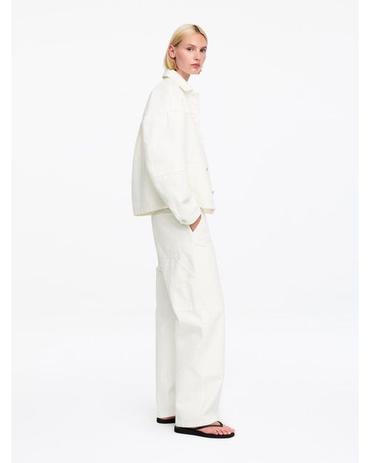 ARKET White And Laila Gohar Work Trousers
