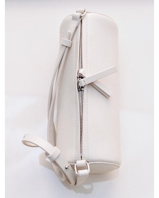 ARKET Black Cylindrical Leather Shoulder Bag
