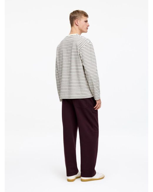 ARKET White Relaxed Long-Sleeve T-Shirt for men