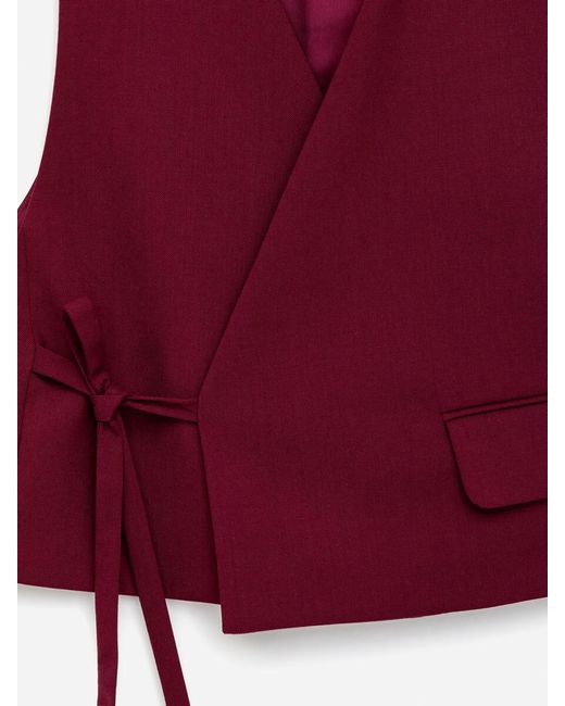 ARKET Red Modular Wool Vest
