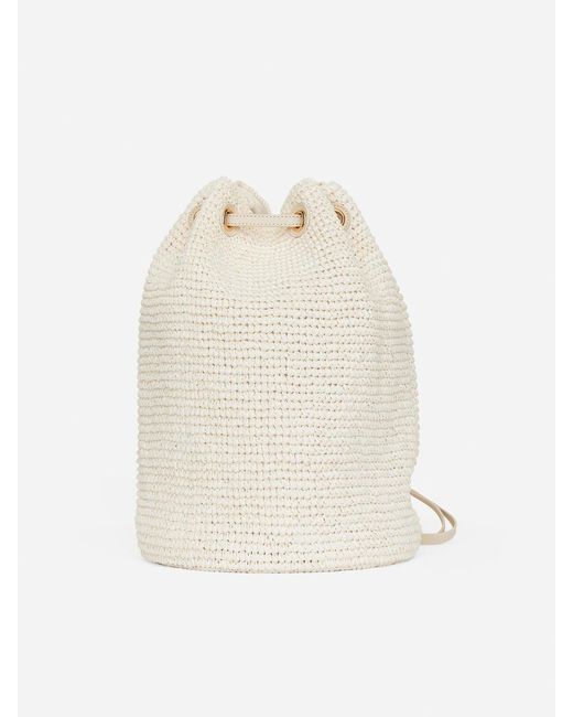 ARKET White Strohtasche