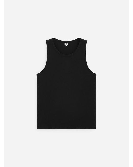 ARKET Black Ribbed Tank Top for men