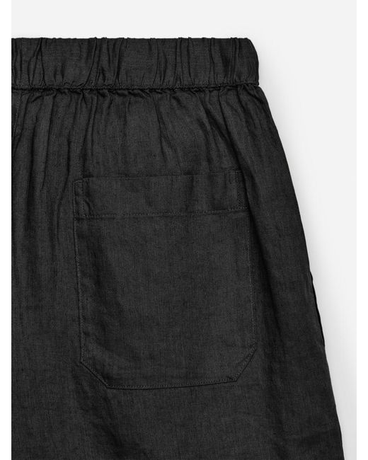 ARKET Black Linen Shorts for men