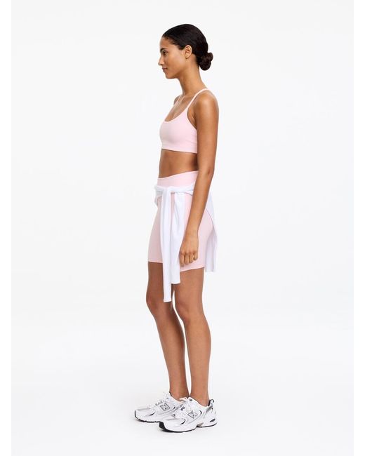 ARKET White Soft Stretch Sports Bra