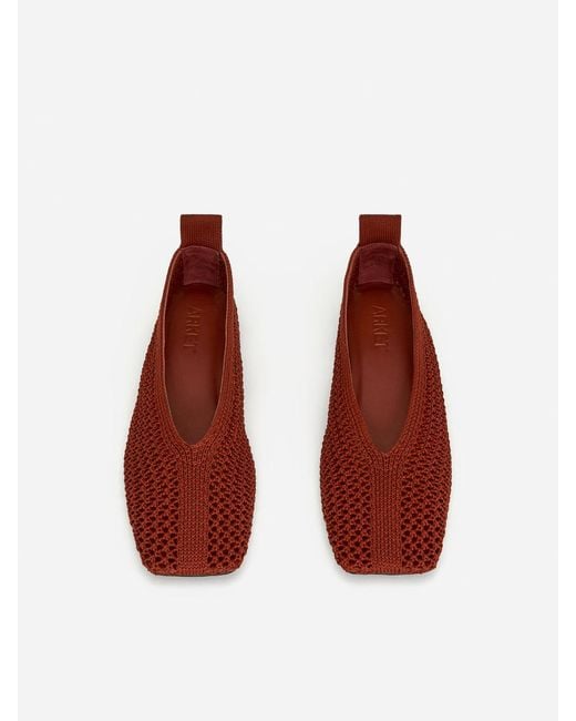 ARKET Natural Knitted Ballerinas