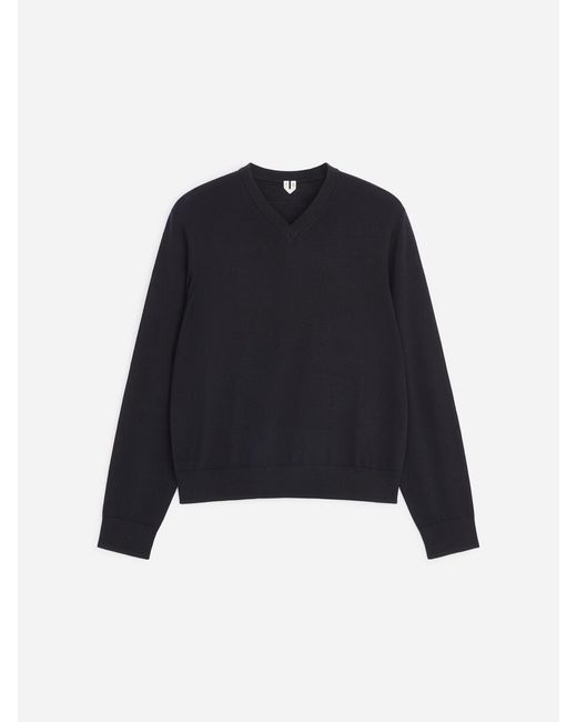 ARKET Blue Merino V-Neck Jumper for men