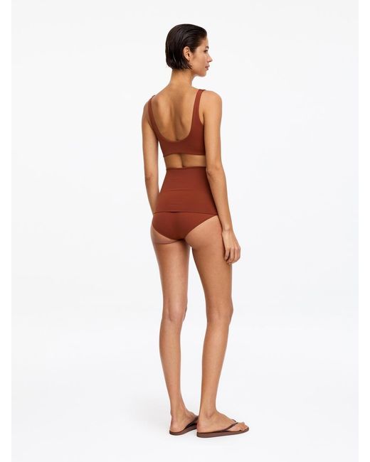 ARKET White Fold Over Bikini Bottom