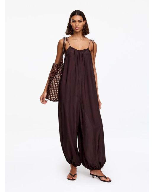 ARKET Red Lyocell Blend Jumpsuit