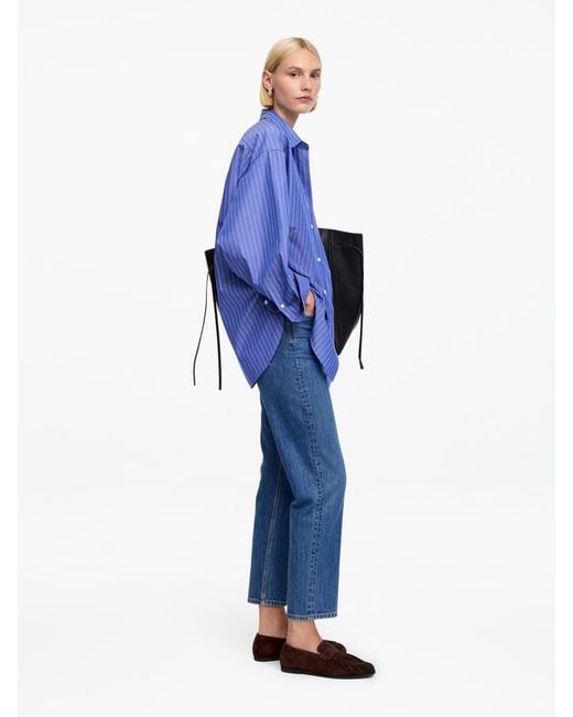ARKET Blue Suede Loafers