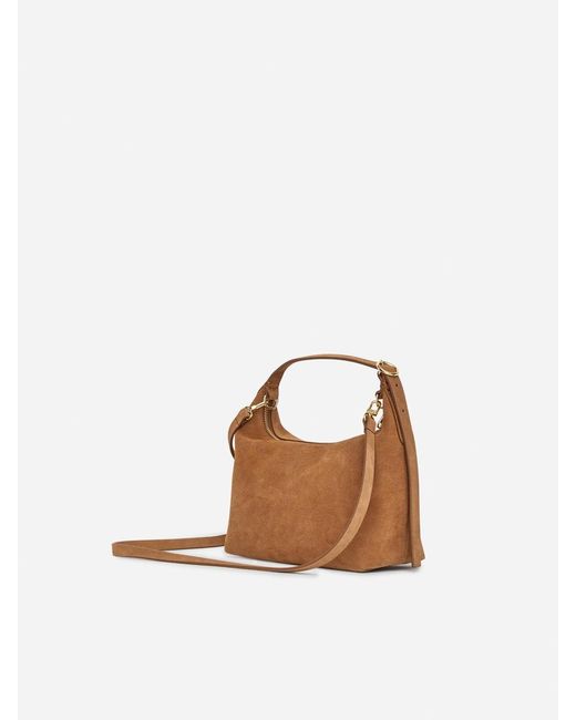 ARKET Gray Split Suede Bag